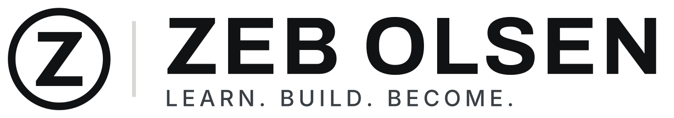 Zeb Olsen logo — Learn. Build. Become.